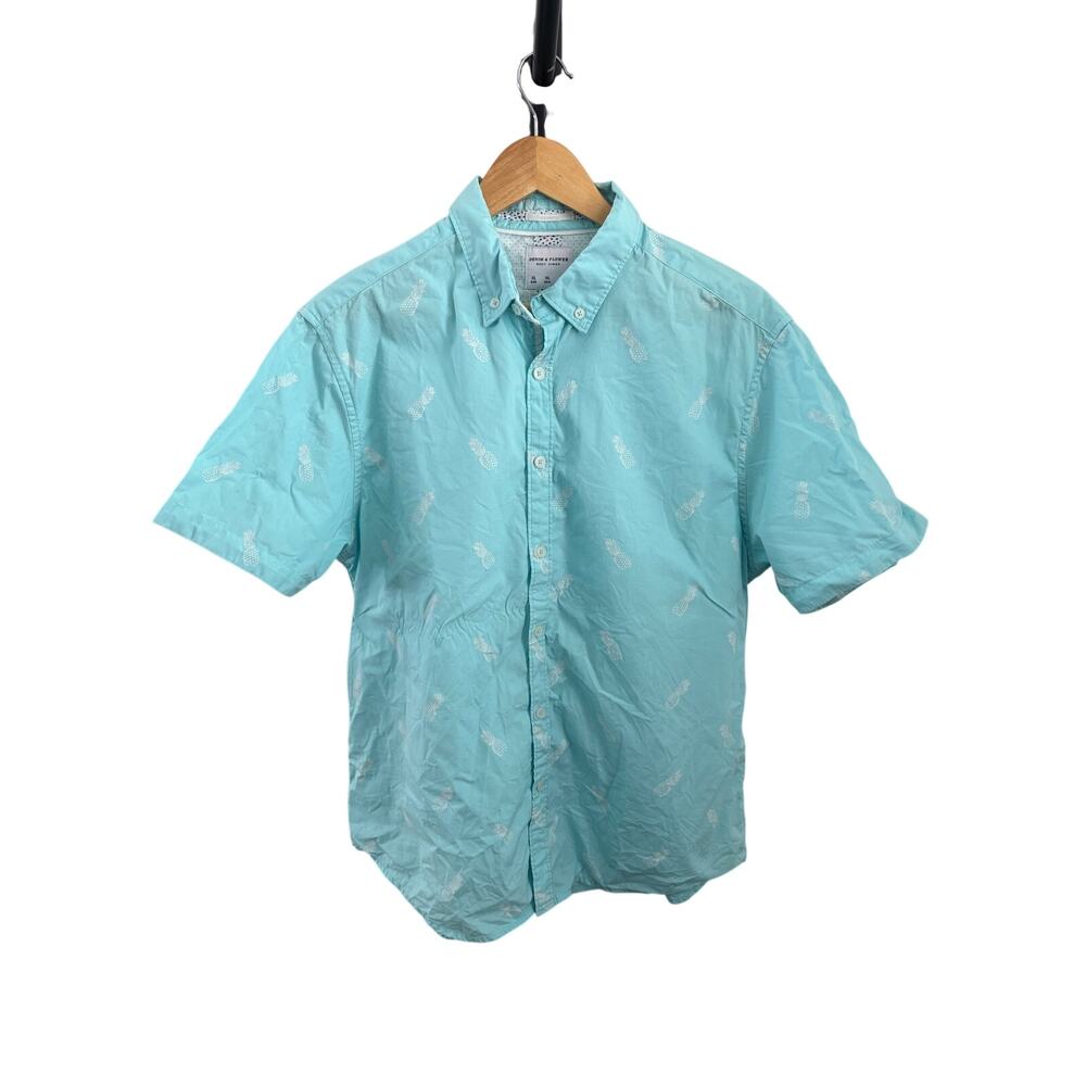 Pineapple Tropical Slim Fit button-up shirt from the Denim & Flower Ricky Singh